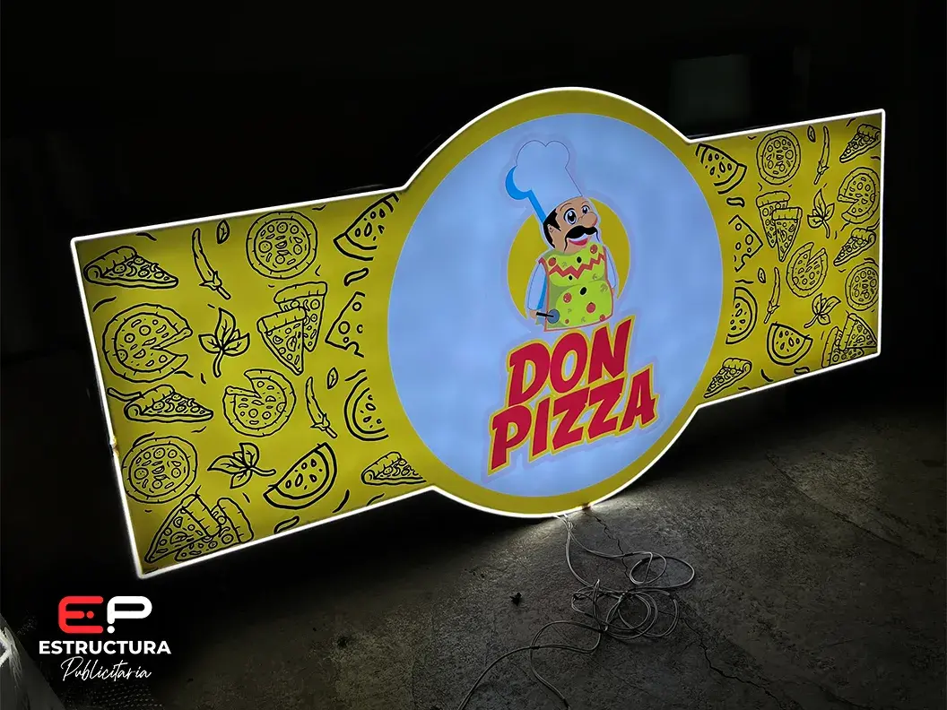 Anuncio Luminoso 3D Personalizado - Estructura Publicitaria México