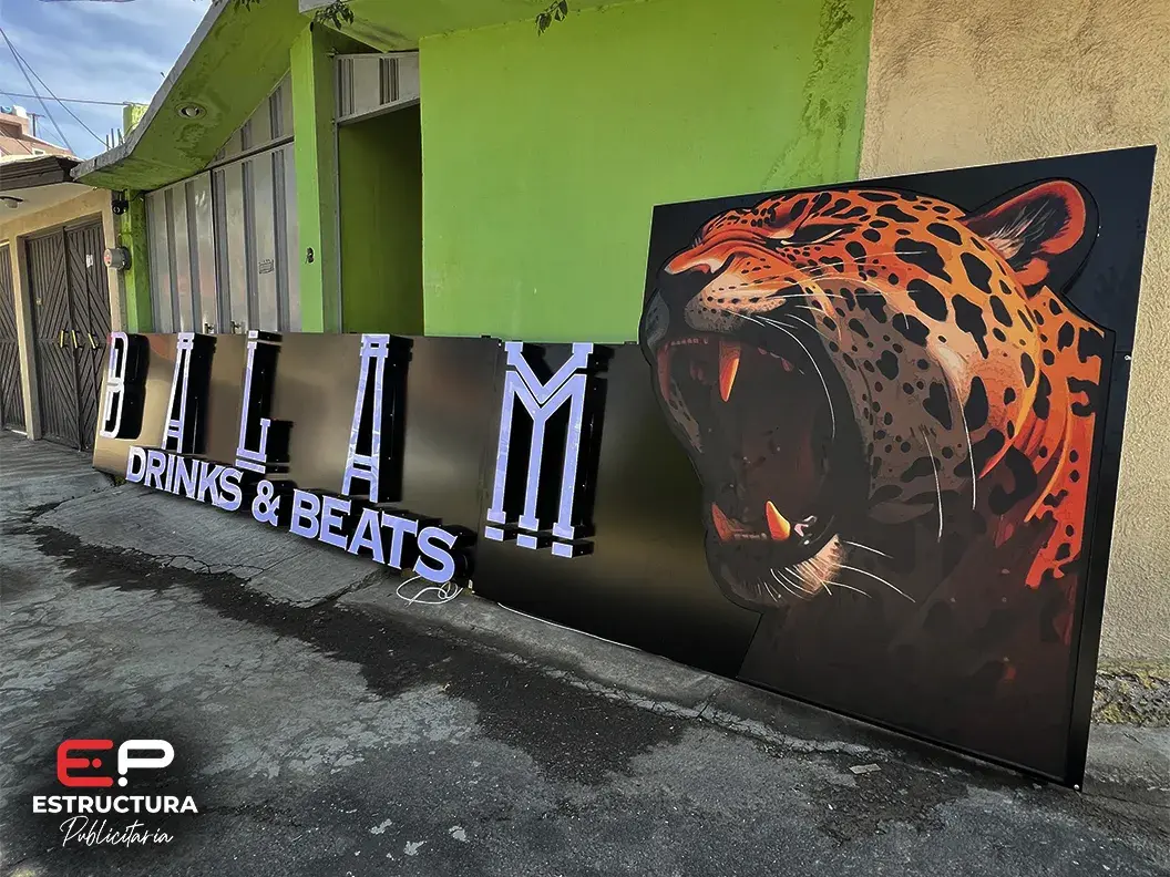 Letras 3D Publicitarias - Estructura Publicitaria México