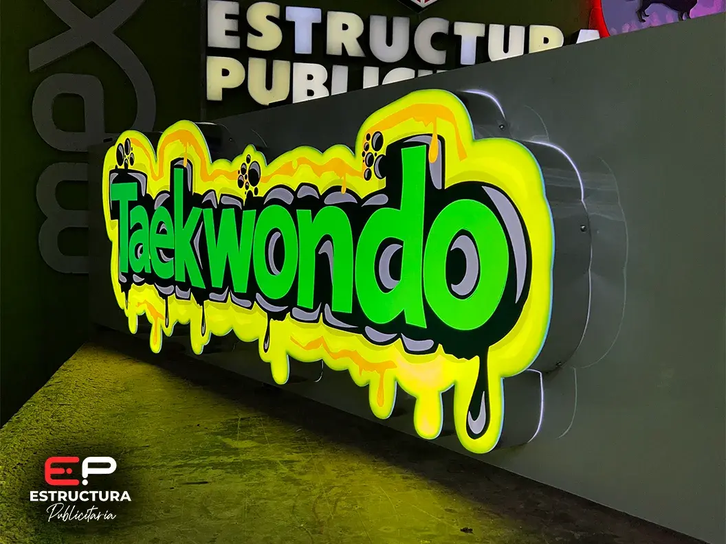Anuncio Luminoso 3D Personalizado - Estructura Publicitaria México