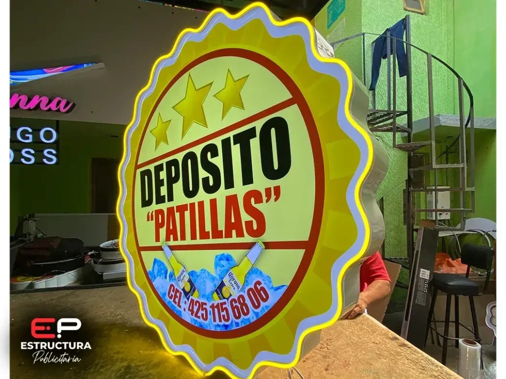 Anuncio Luminoso 3D Personalizado - Estructura Publicitaria México