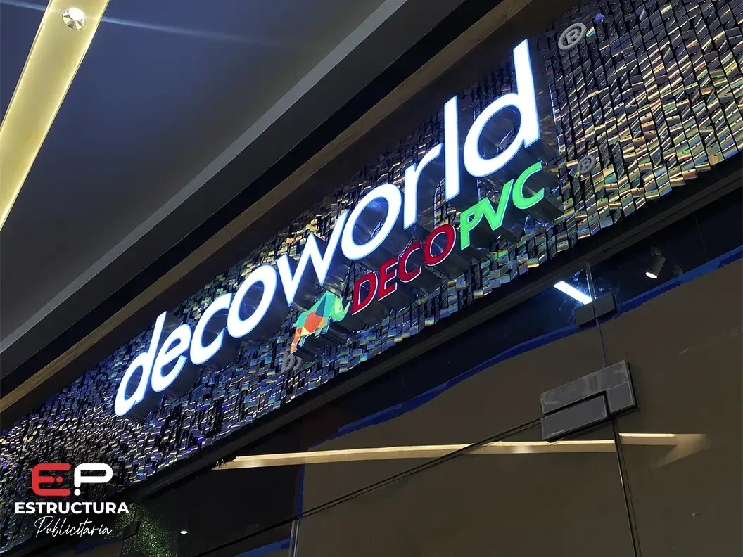 Letras 3D Publicitarias - Estructura Publicitaria México