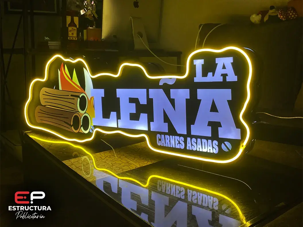 Bandera Luminosa 2 caras - Estructura Publicitaria México
