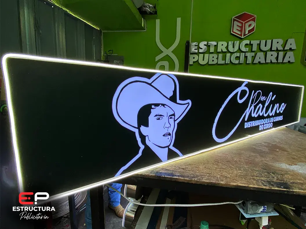 Cajas de luz - Anuncio Luminoso Rectangular - Estructura Publicitaria México