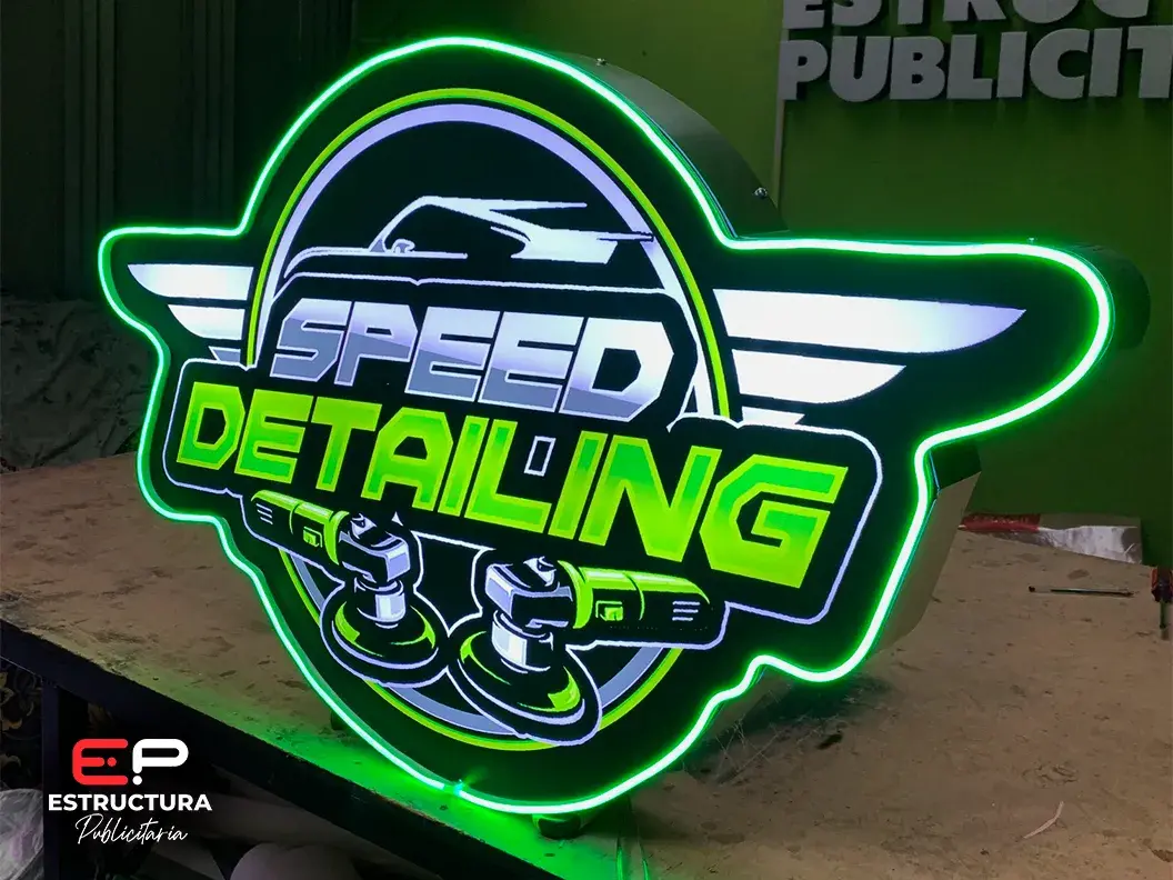 Anuncio Luminoso 3D Personalizado - Estructura Publicitaria México