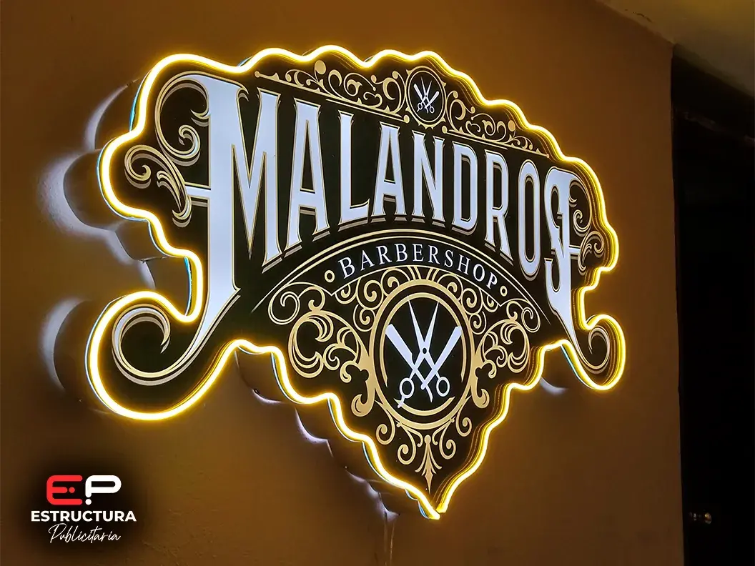 Anuncio Luminoso 3D Personalizado - Estructura Publicitaria México