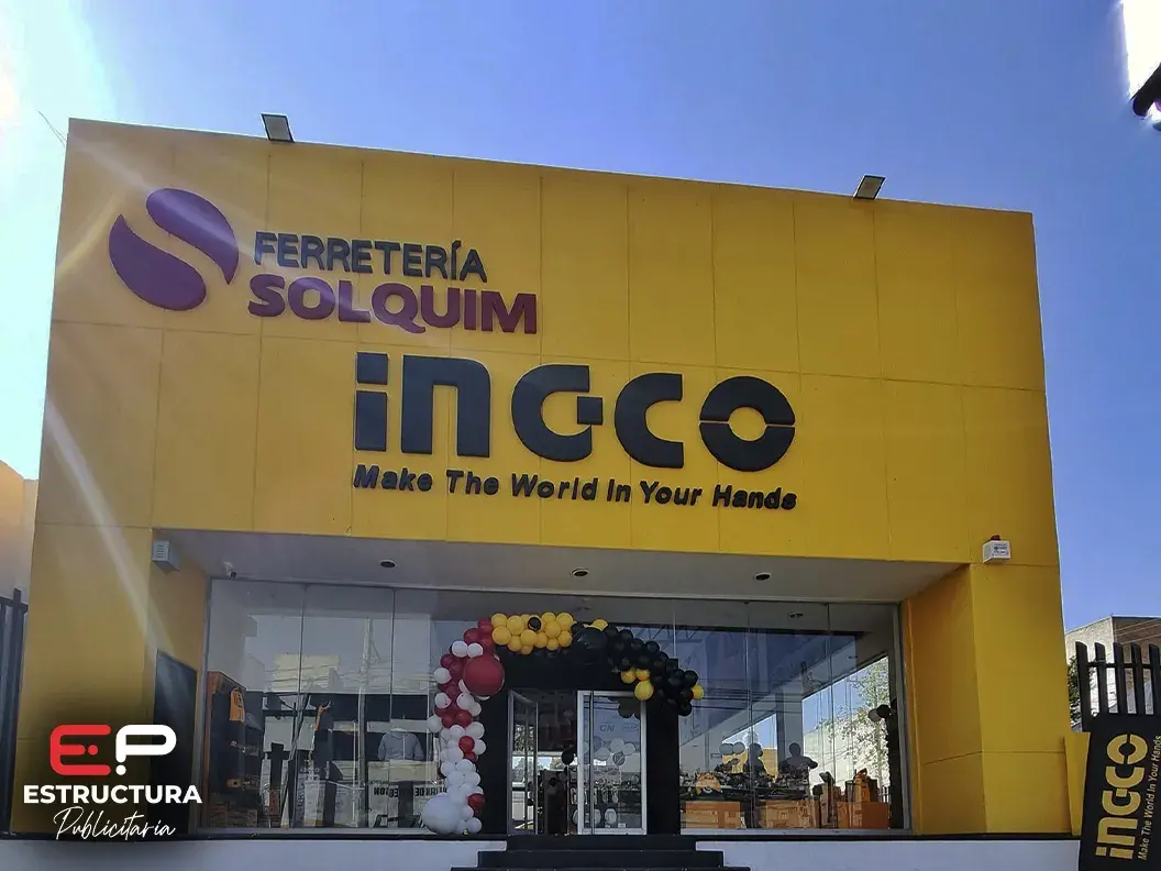 Letras 3D Publicitarias - Estructura Publicitaria México