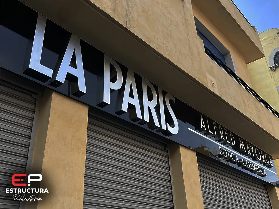 Letras 3D Publicitarias - Estructura Publicitaria México
